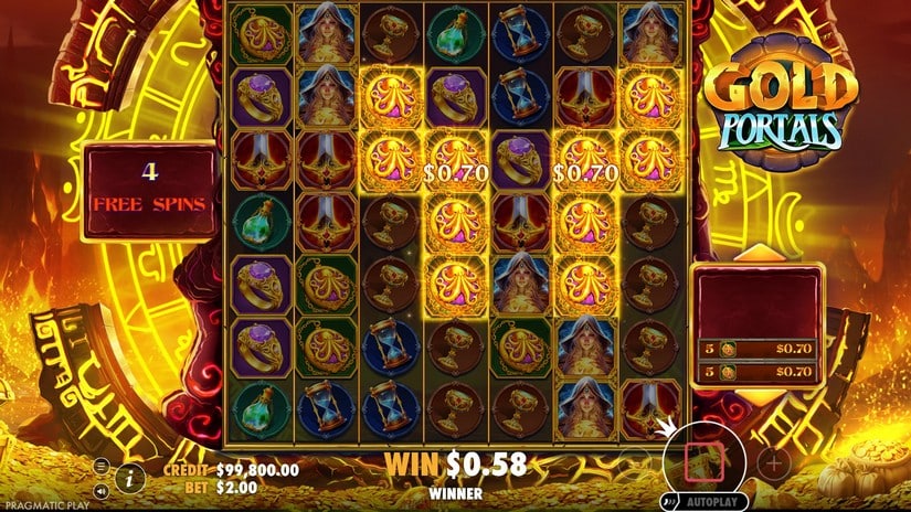 Gold Portals slot screen 4