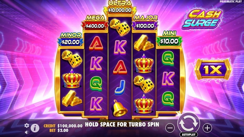 Cash Surge slot screen 1