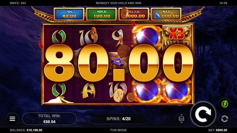Monkey God Hold and Win slot screen 3