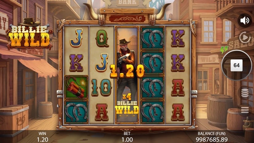 Billie Wild slot screen 3