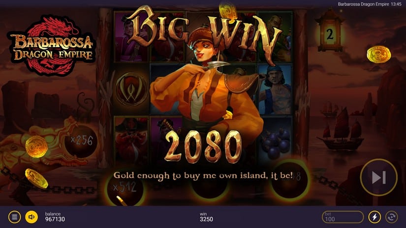 Barbarossa Dragon Empire slot screen 4