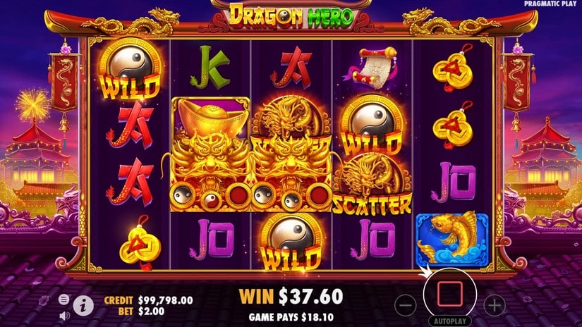 Dragon Hero slot screen 6