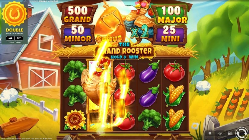 The Grand Rooster: Hold & Win slot screen 3