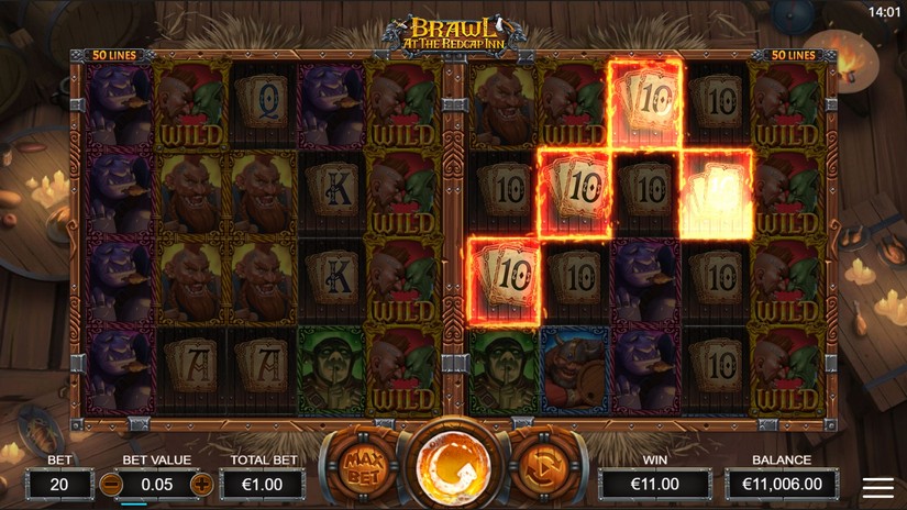 Brawl At The Red Cap Inn slot screen 3