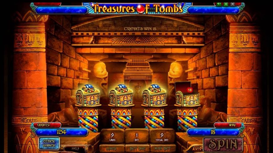 Treasures of Tombs Hidden Gold slot screen 3