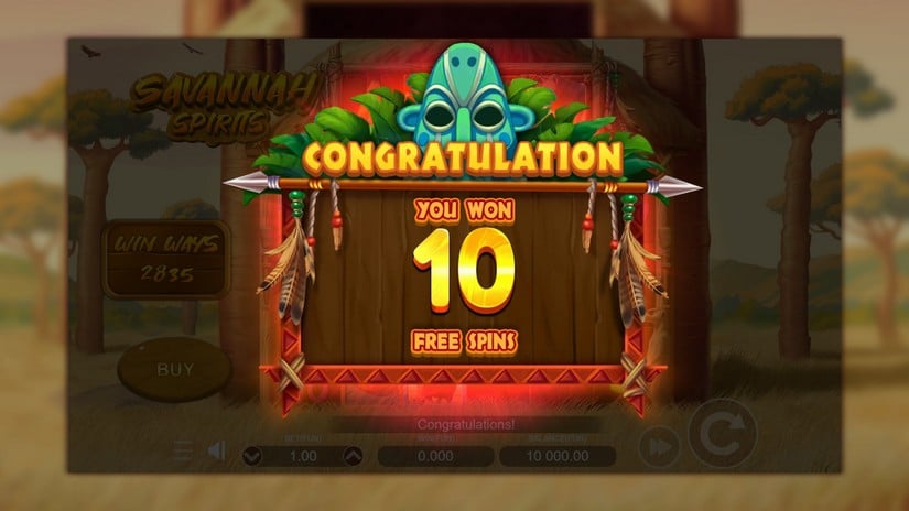 Savannah Spirits slot screen 2