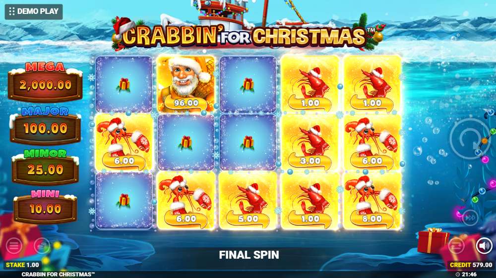 Crabbin For Christmas slot demo