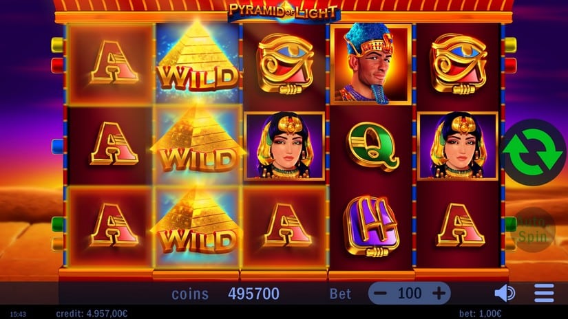 Pyramid of Light slot screen 4