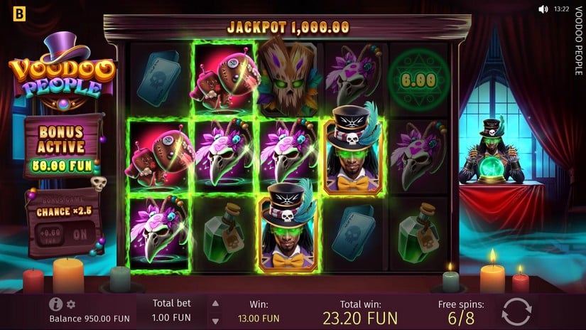 Voodoo People slot screen 5