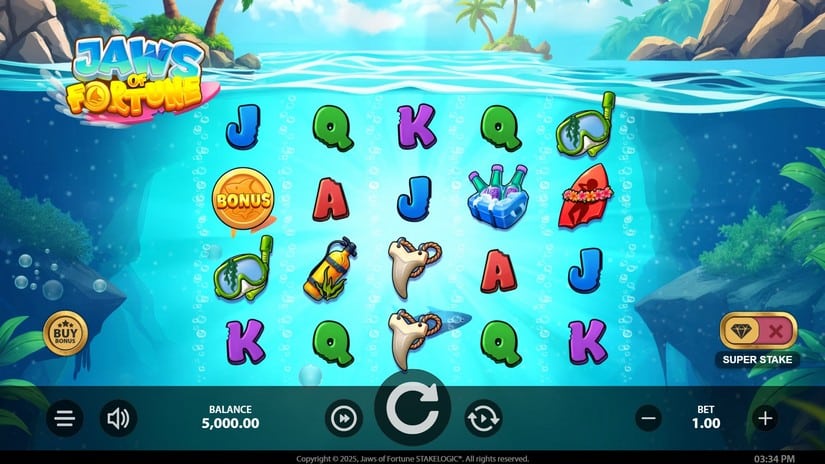 Jaws of Fortune slot screen 1