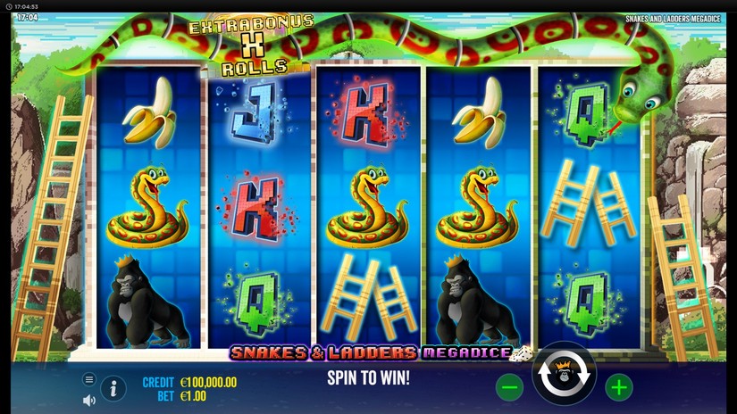 Snakes and Ladders Megadice slot screen 1