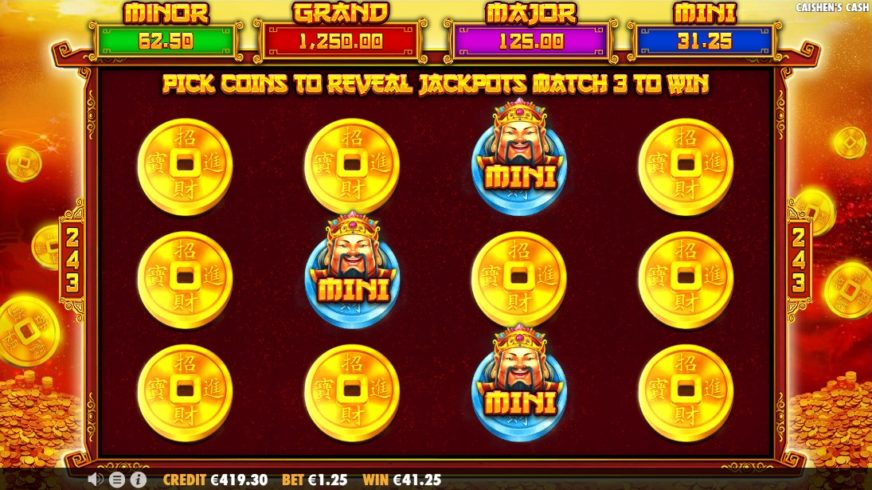 Caishen’s Cash slot screen 4