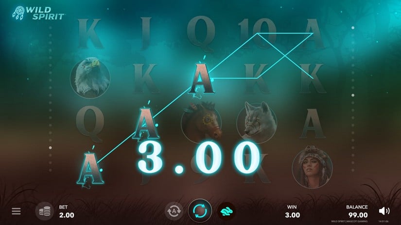 Wild Spirit slot screen 2