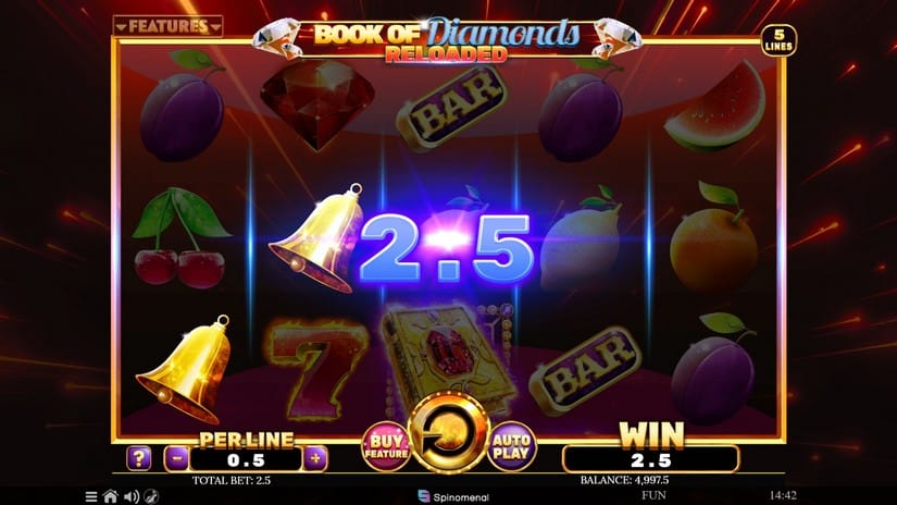 Book Of Diamonds Reloaded slot screen 2