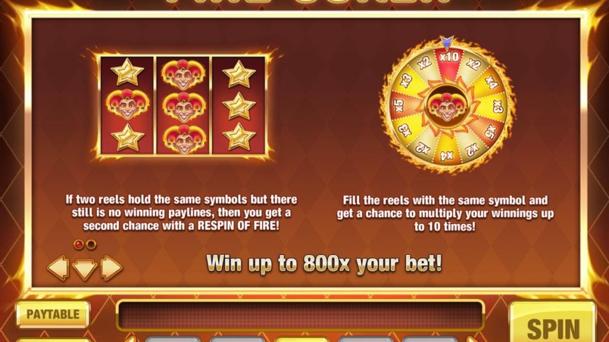 Fire Joker slot screen 2