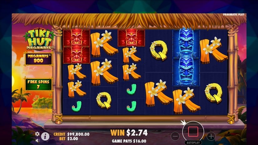 Tiki Hut Megaways slot screen 3