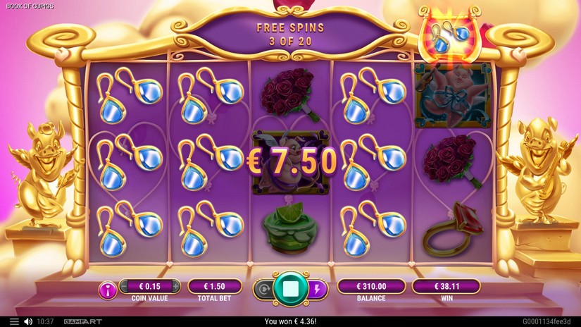 Book of Cupigs slot screen 7