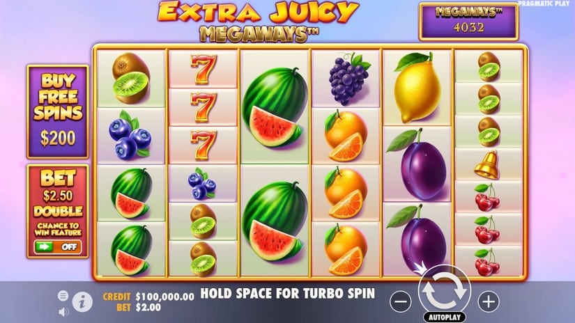 Extra Juicy Megaways slot screen 1