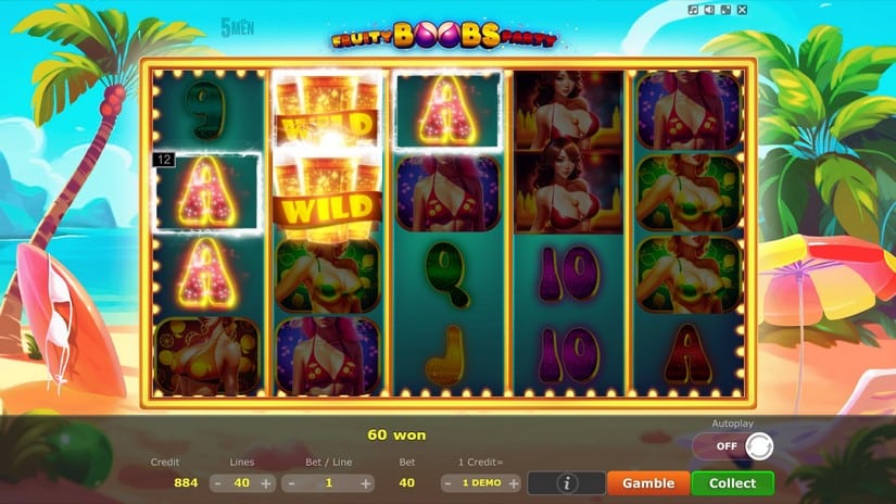 Fruity Boobs Party slot screen 3