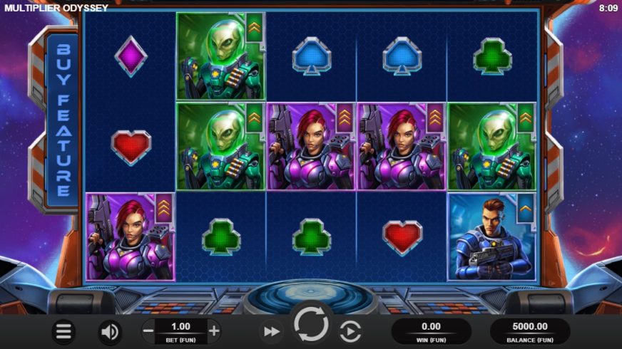 Multiplier Odyssey slot screen 1