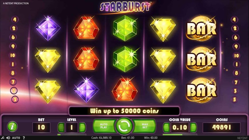 Starburst slot screen 1
