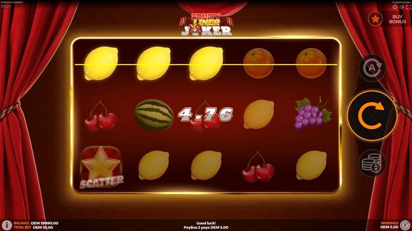 Fruityliner Joker slot screen 2