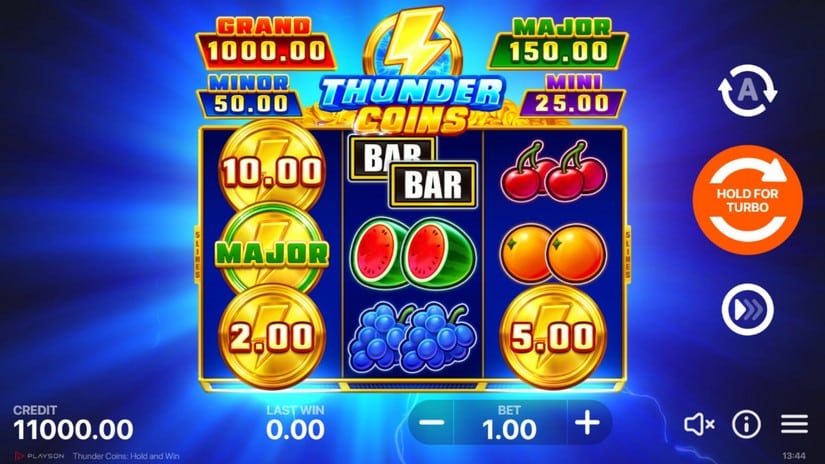 Thunder Coins: Hold and Win slot screen 1