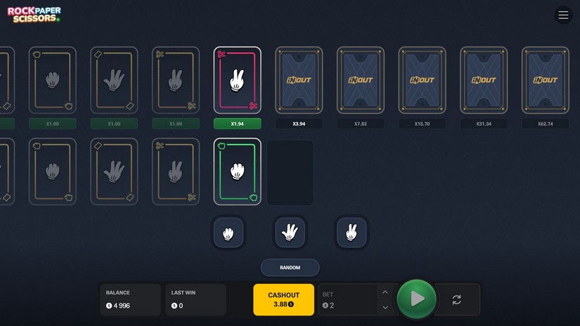 Rock Paper Scissors slot screen 3