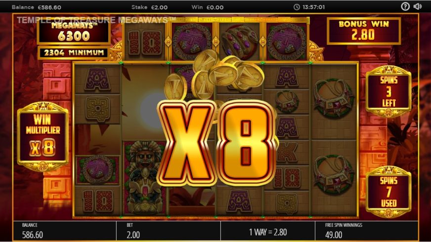 Temple of Treasures MegaWays slot screen 6