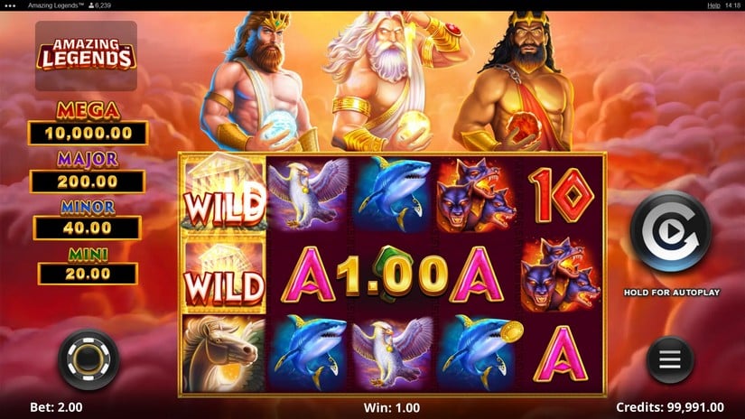 Amazing Legends slot screen 2
