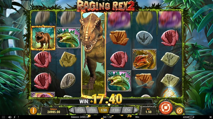 Raging Rex 2 slot screen 2