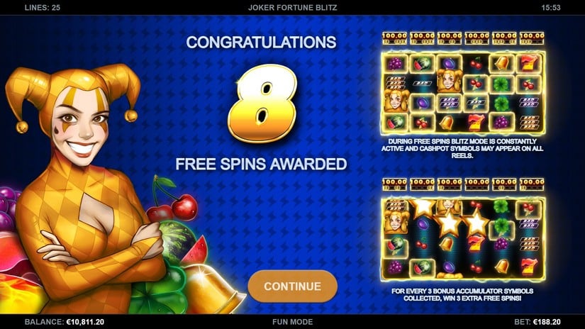 Joker Fortune Blitz slot screen 3