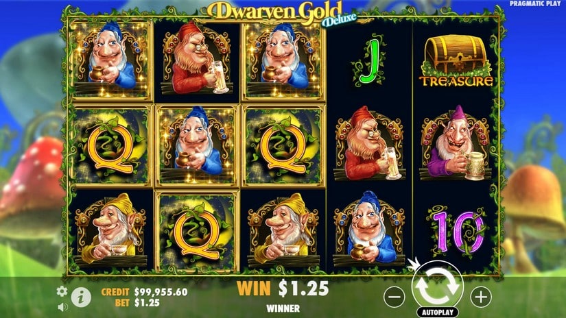 Dwarven Gold Deluxe slot screen 4