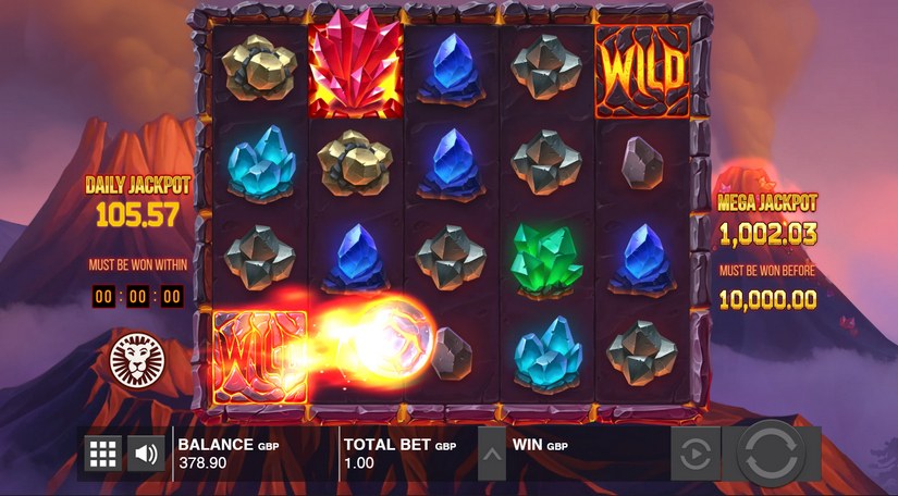 Mount Magmas (Jackpots) slot screen 1