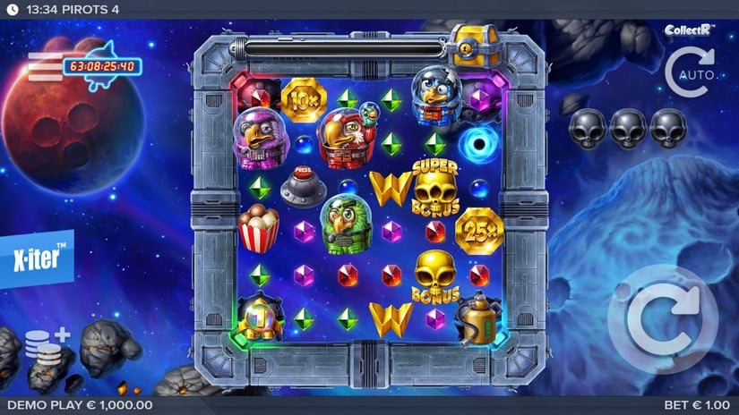 Pirots 4 slot screen 1