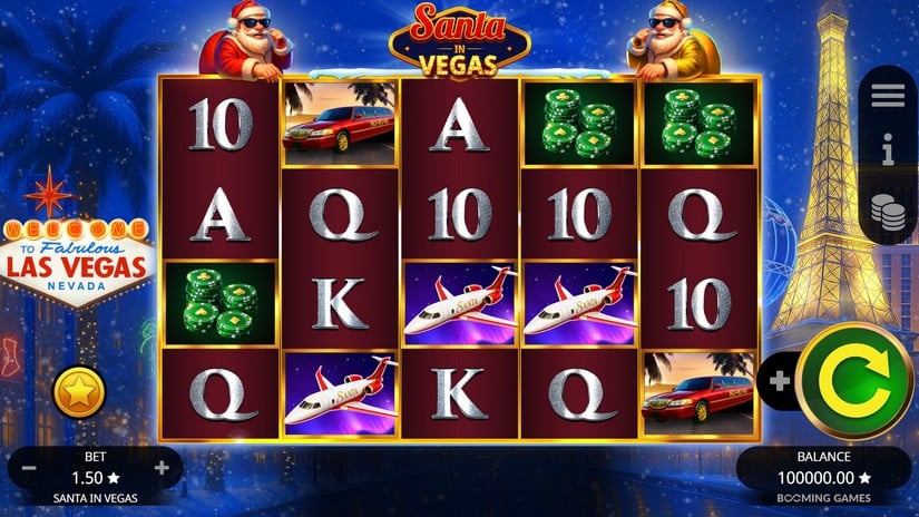 Santa In Vegas slot screen 1