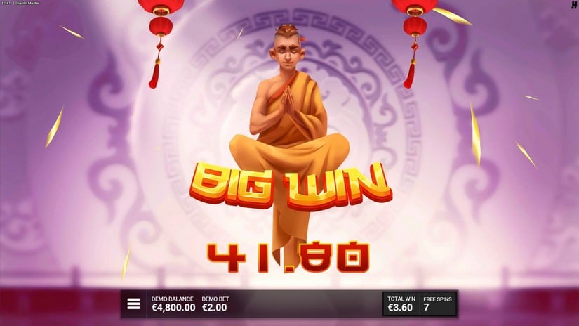 Shaolin Master slot screen 5
