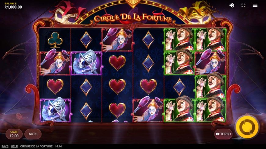 Cirque Dе La Fortune slot screen 1
