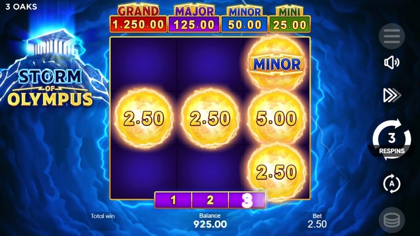 Storm of Olympus slot screen 3