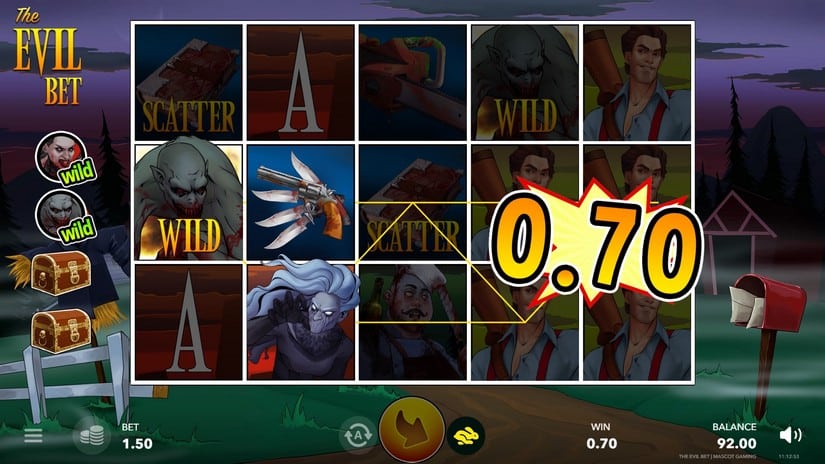 Evil Bet slot screen 2