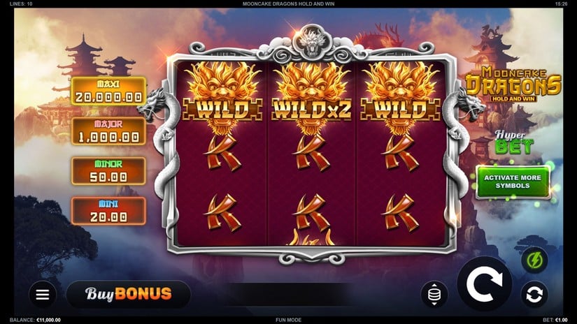 Mooncake Dragons Hold and Win slot screen 1