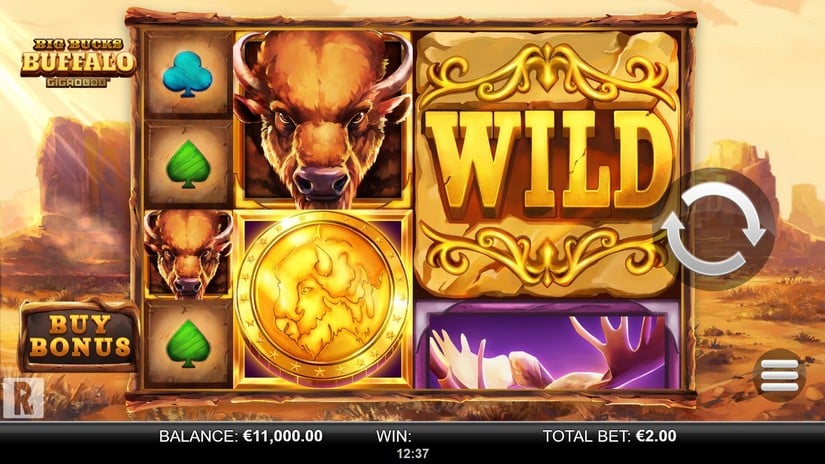 Big Bucks Buffalo Gigablox slot screen 1