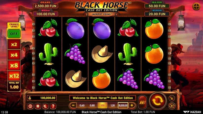 Black Horse™ Cash Out Edition slot screen 1