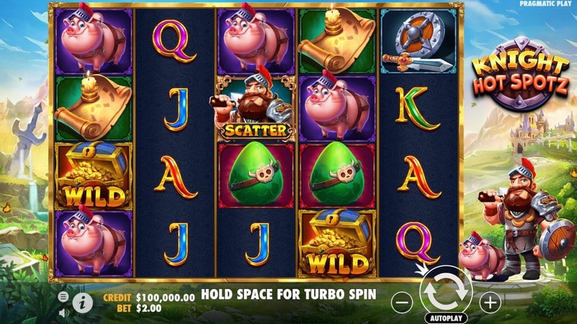 Knight Hot Spotz slot screen 1