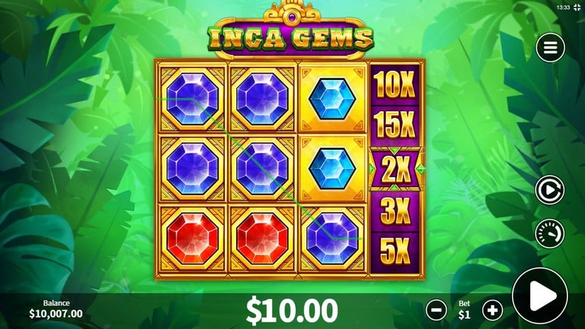 Inca Gems slot screen 2