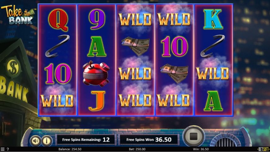 Take the Bank slot screen 4