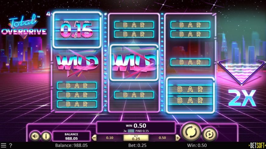 Total Overdrive slot screen 2