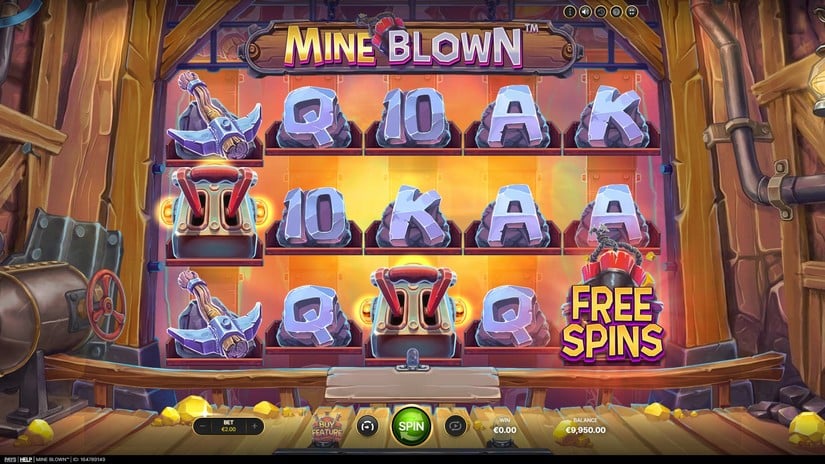 Mine Blown slot screen 2