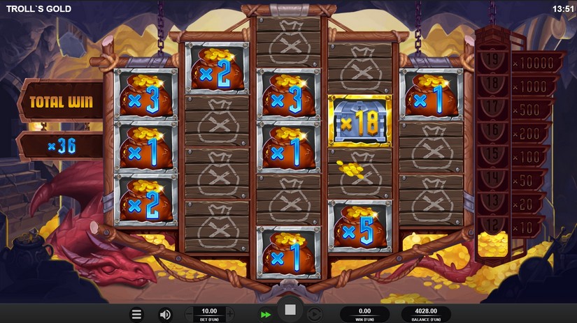 Troll’s Gold slot screen 4