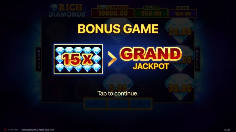 Rich Diamonds: Hold and Win slot screen 4